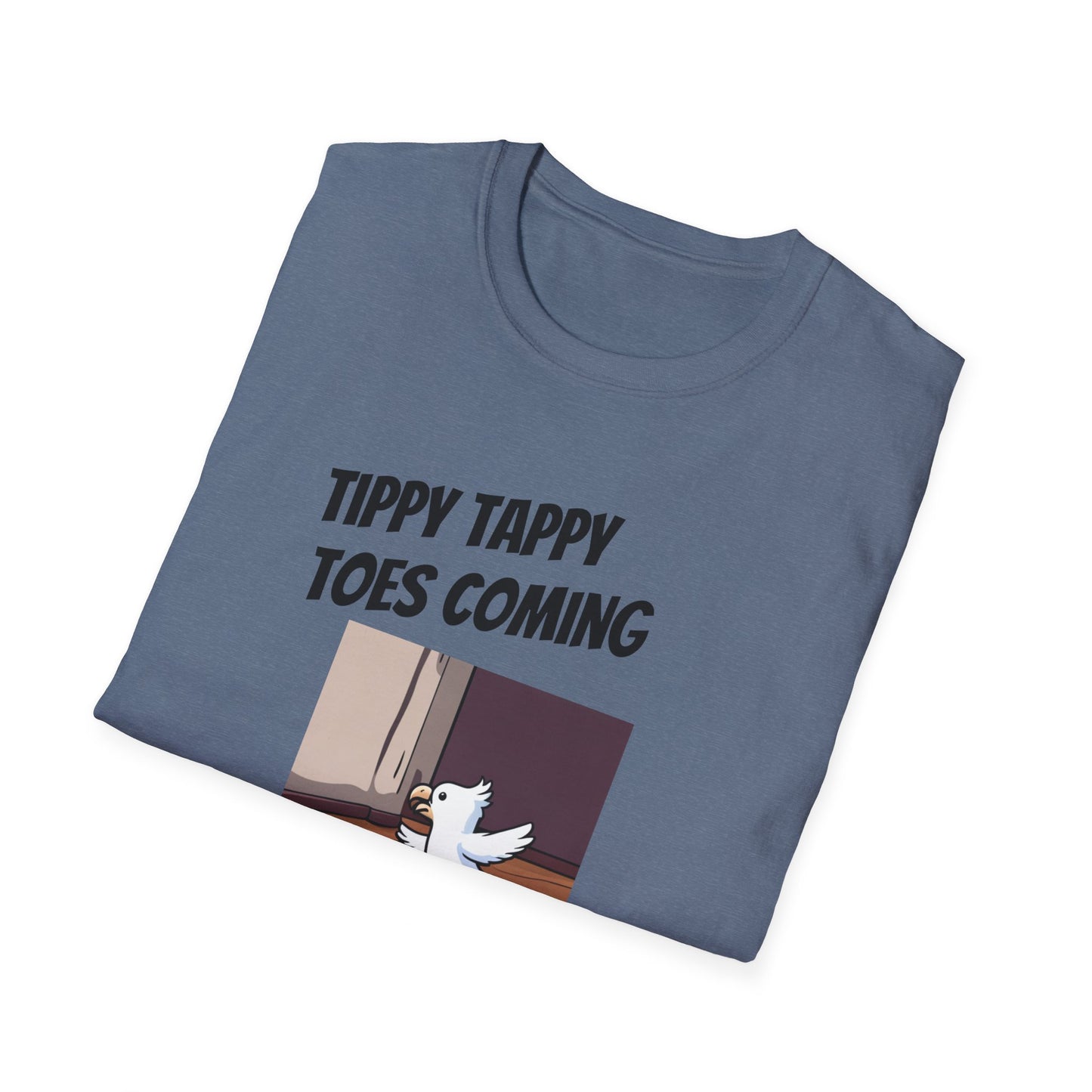 Tippy Toes Parrot Unisex Softstyle T-Shirt