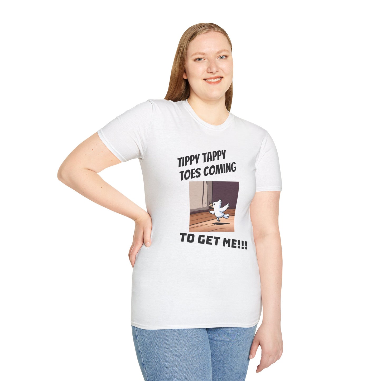 Tippy Toes Parrot Unisex Softstyle T-Shirt