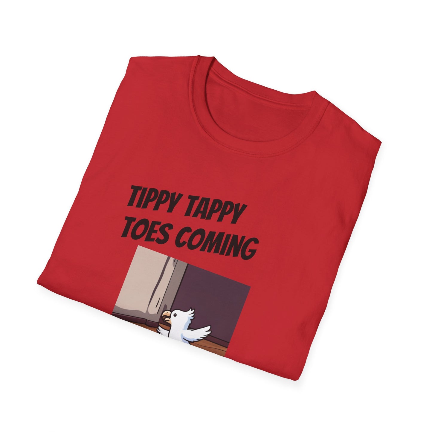 Tippy Toes Parrot Unisex Softstyle T-Shirt