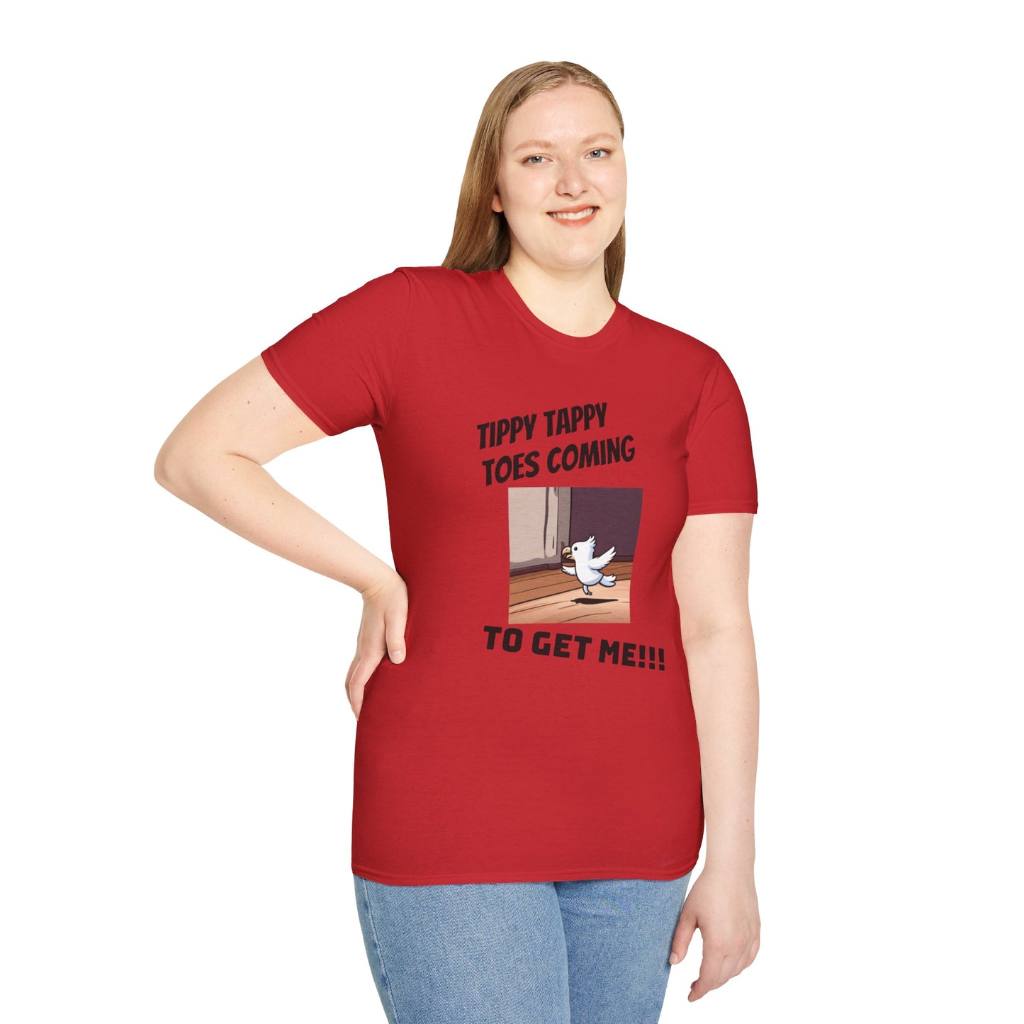 Tippy Toes Parrot Unisex Softstyle T-Shirt