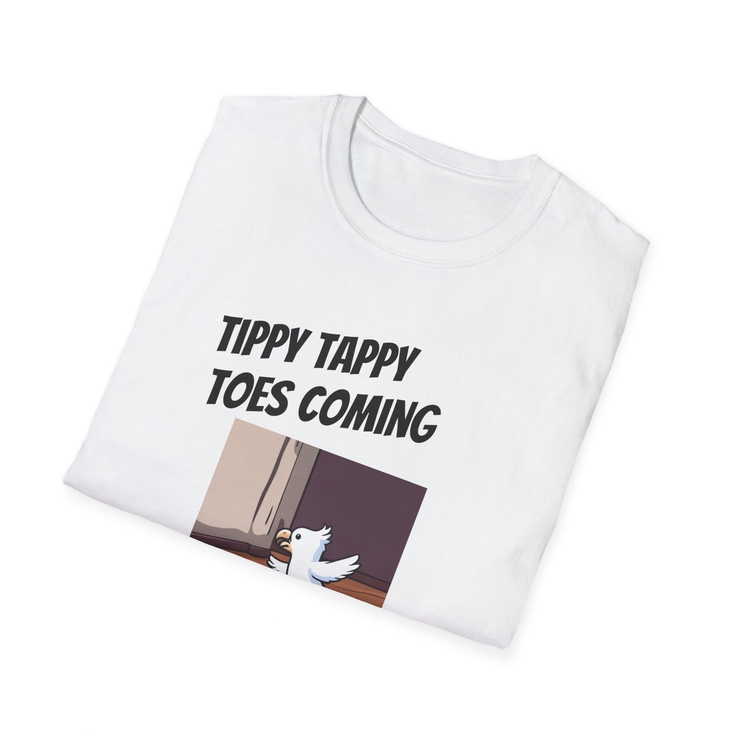 Tippy Toes Parrot Unisex Softstyle T-Shirt