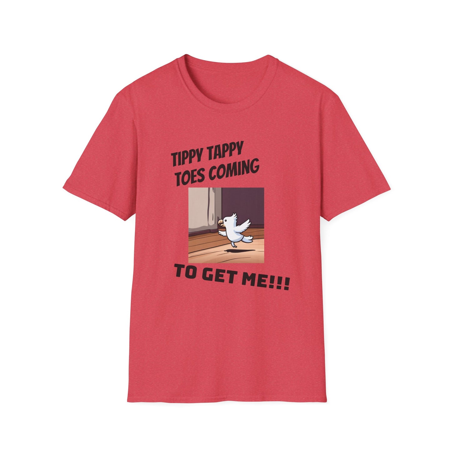 Tippy Toes Parrot Unisex Softstyle T-Shirt