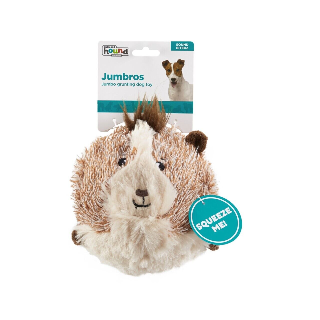 Hamster Jumbros Grunting Dog Toy by Outward Hound Ball Shaped