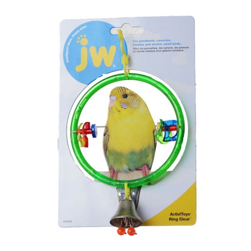 JW Insight Clear Ring Bird Perch for Parakeets & Budgies