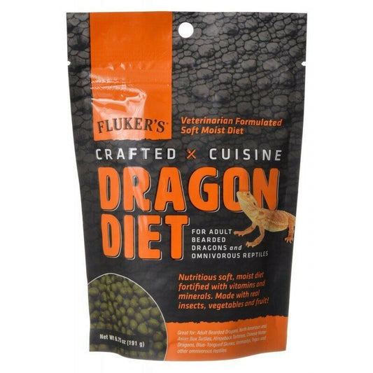 Flukers Crafted Cuisine Adult Dragon Diet Or Omnivourous Reptiles 6.75 OZ