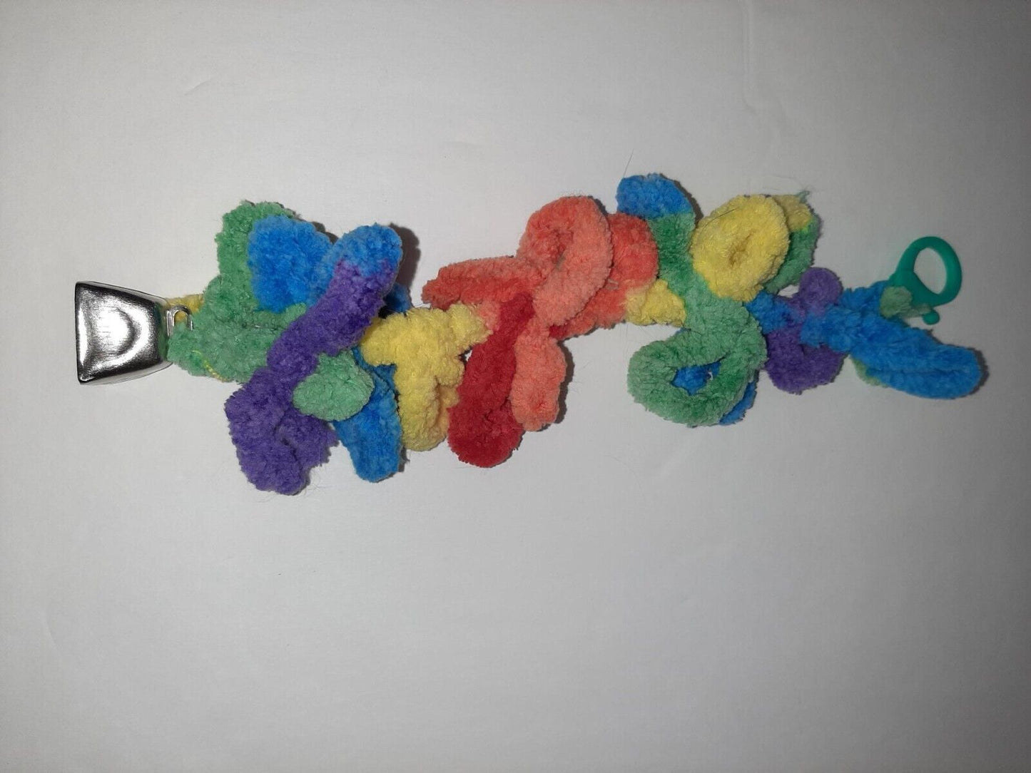 Small Bird Loop Toy Made of Soft Looped Yarn for Parakeets Budgies Canary, Cocka