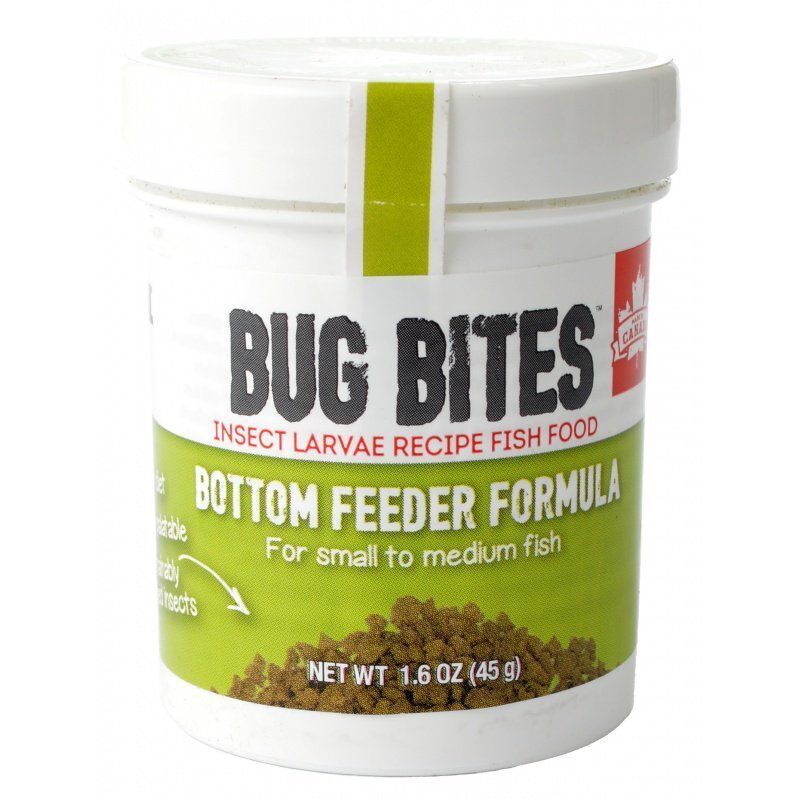 Fluval Bug Bites Bottom Feeder Formula Granules for Small-Medium Fish 1.6 oz