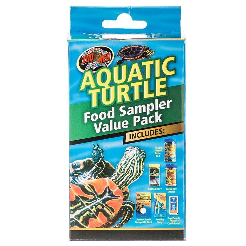 Zoo Med Aquatic Turtle Foods Sampler Value Pack Variety of Food