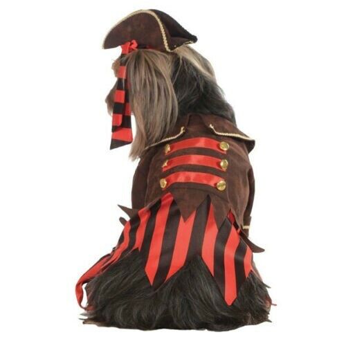 RUBIE'S PIRATE BOY Small DOG COSTUME HALLOWEEN BIRTHDAY PARTY JACKET HAT VEST