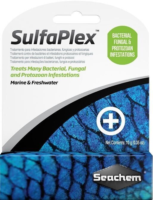 🔥Seachem SulfaPlex 5g Treats Bacterial Fungal & Protozoan Infestations