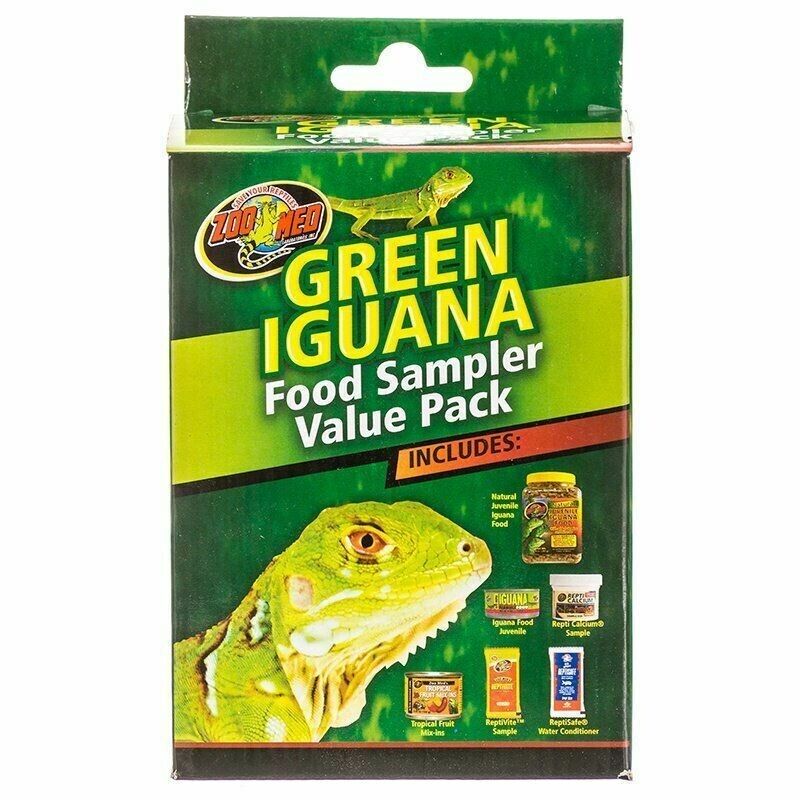 VIEW ZOO MED GREEN IGUANA FOODS SAMPLER VARIETY VALUE PACK TROPICAL FRUIT 