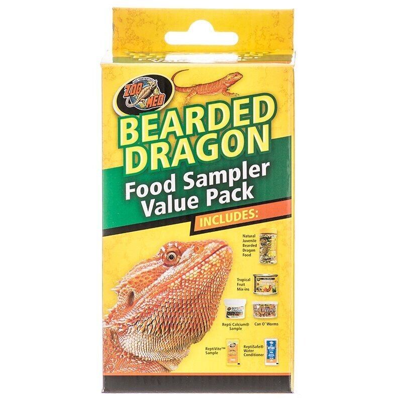 ZOO MED Bearded Dragon Food Sampler VARIETY Value Pack