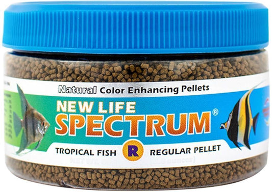 New Life Spectrum Tropical Fish Food Regular Sinking Pellets 2.8 oz