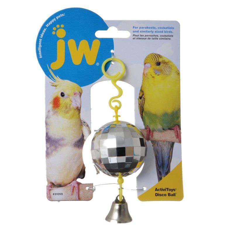 JW Insight Disco Ball Bird Toy With Bells Parakeets Cockatiels