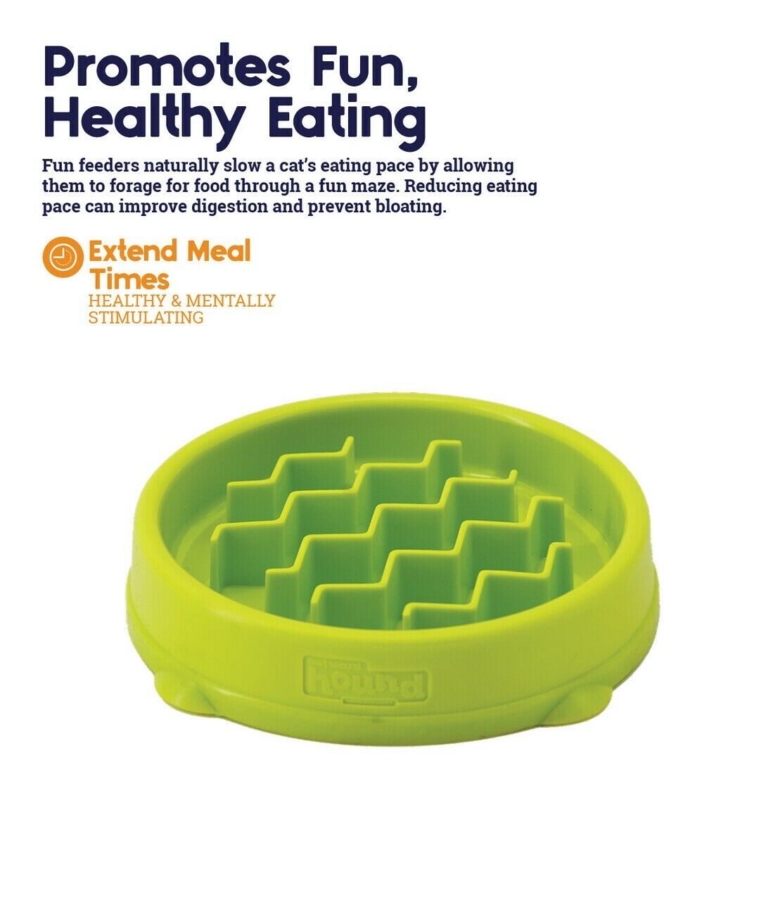 Petstages Kitty Cat Slow Feeder Bowls Healthy Eating 