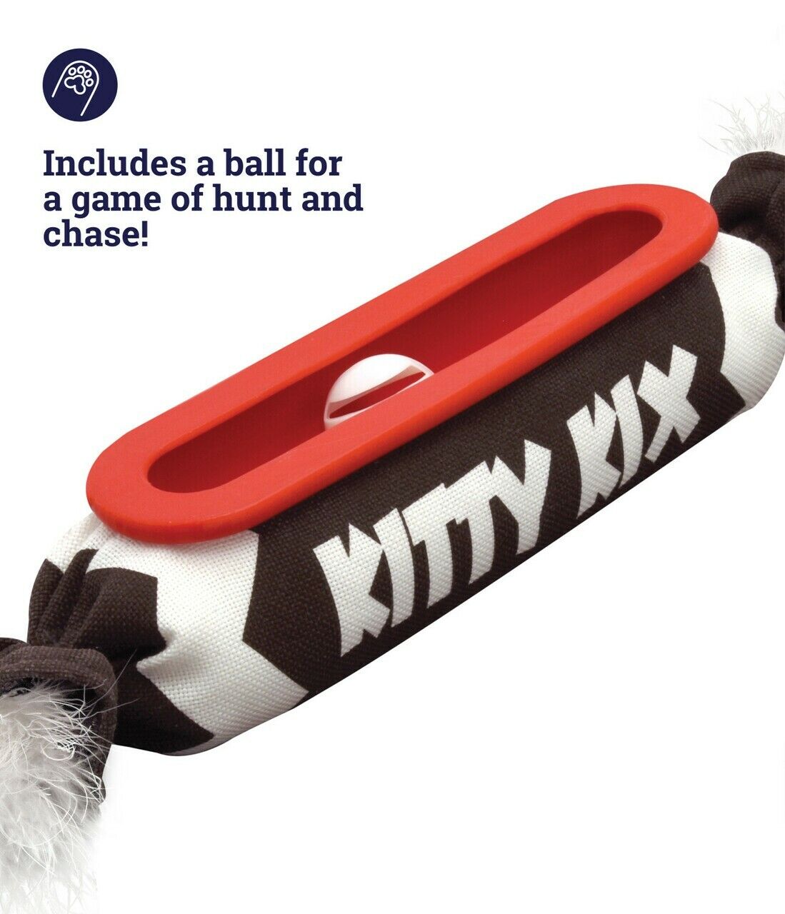 Kitty Kix Roll Kicker Cat Toy with Track Ball by Pet Stages