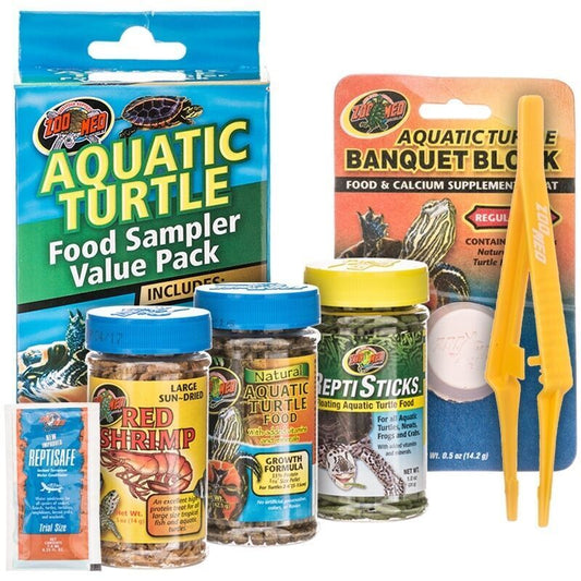 Zoo Med Aquatic Turtle Foods Sampler Value Pack Variety of Food