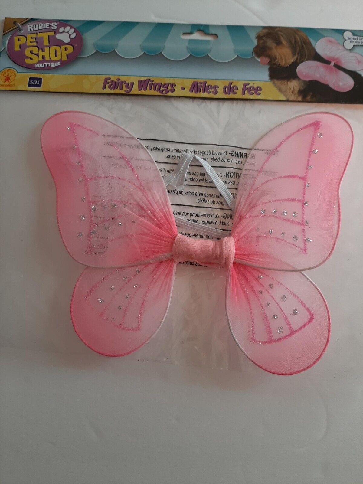 Rubies Fairy Wings for Dog or Cat for Parties Halloween