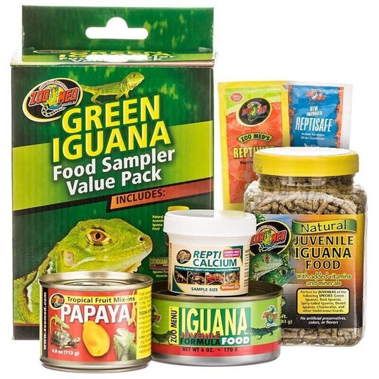 VIEW ZOO MED GREEN IGUANA FOODS SAMPLER VARIETY VALUE PACK TROPICAL FRUIT 