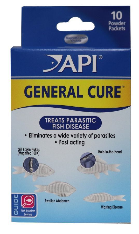 API General Cure Freshwater/Saltwater Fish Powder Medication Parasitic Disease