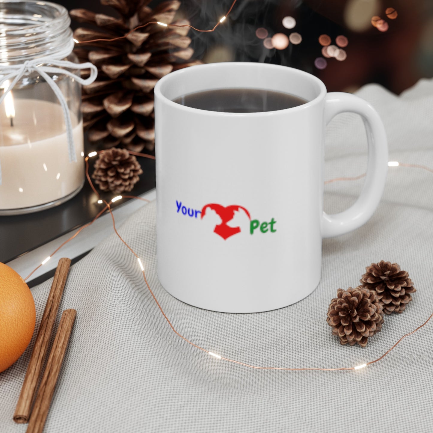 Your Loved Pet Logo Ceramic Mug, (11oz, 15oz)