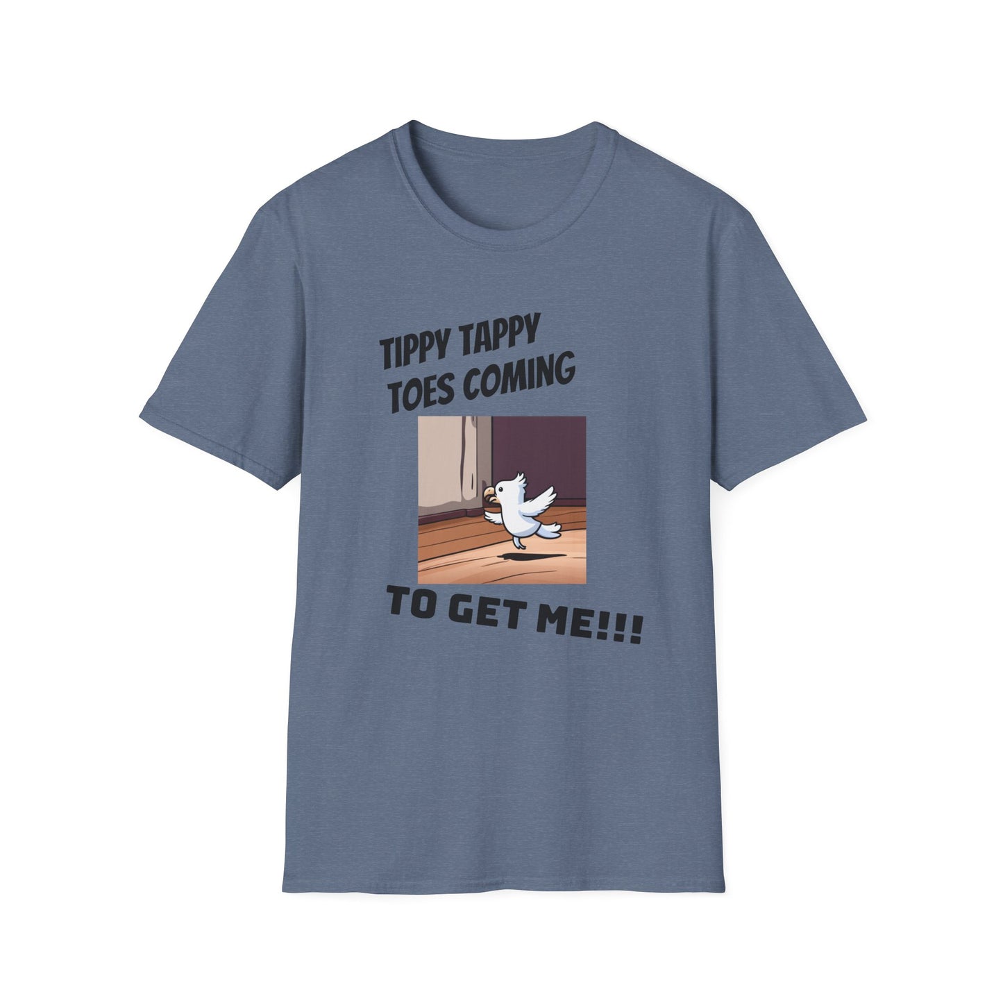 Tippy Toes Parrot Unisex Softstyle T-Shirt