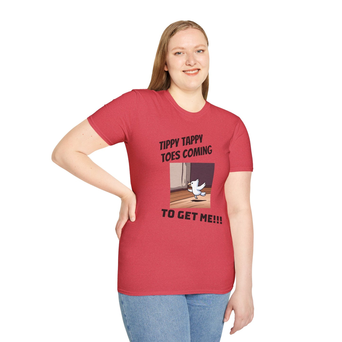 Tippy Toes Parrot Unisex Softstyle T-Shirt