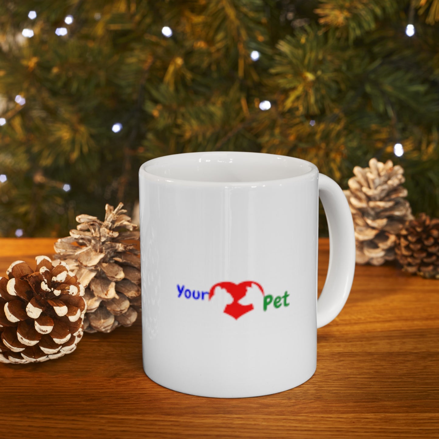 Your Loved Pet Logo Ceramic Mug, (11oz, 15oz)